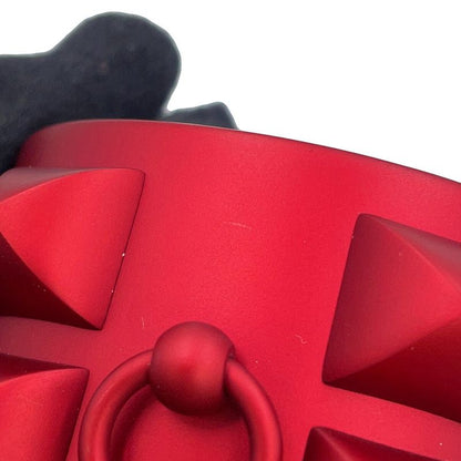 Hermes Bracelet Collier de Chien Red Sunset Aluminum S Matte Metal