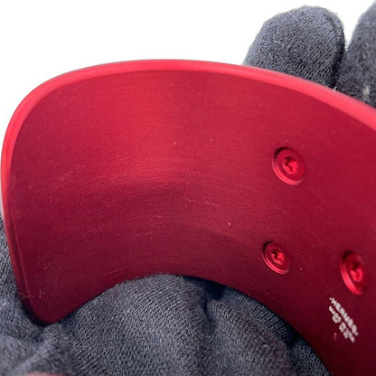 Hermes Bracelet Collier de Chien Red Sunset Aluminum S Matte Metal