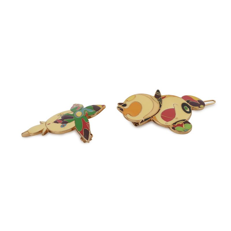 Louis Vuitton Barrette LV TM Set Flower Hatman Panda Hair Takashi Murakami