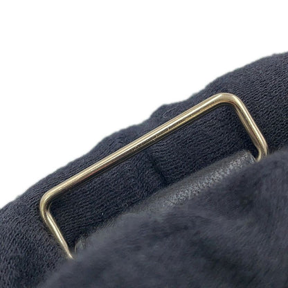 Chanel Belt CC Logo Rhinestone Leather 75 Black