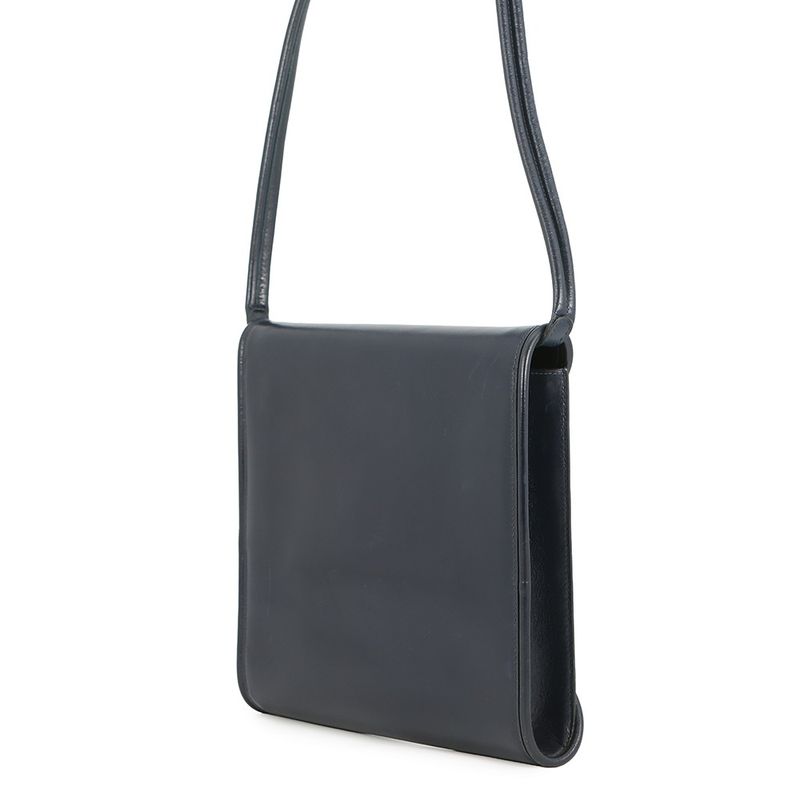 Hermes Shoulder Bag Wood Navy Gold Box Calf