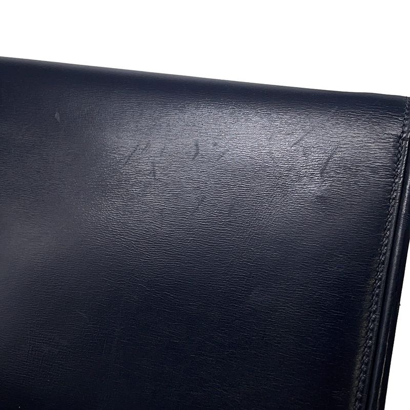 Hermes Shoulder Bag Wood Navy Gold Box Calf