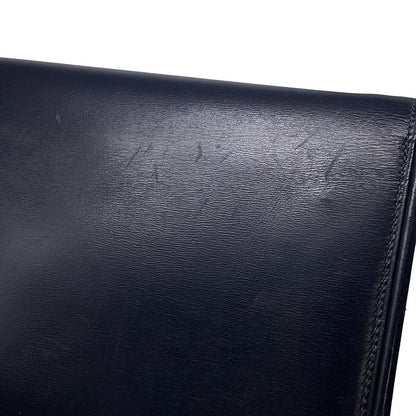 Hermes Shoulder Bag Wood Navy Gold Box Calf
