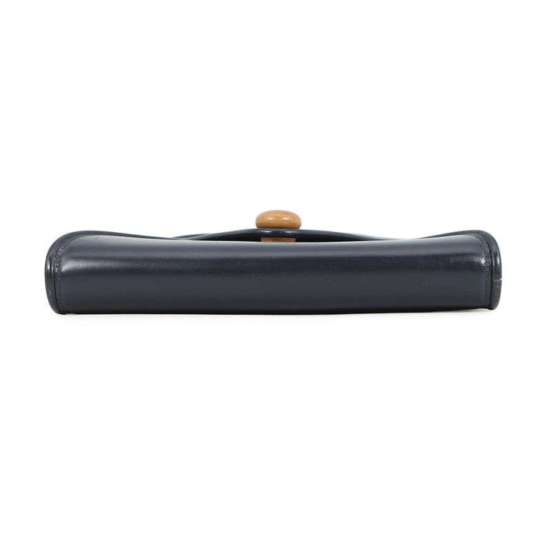 Hermes Shoulder Bag Wood Navy Gold Box Calf