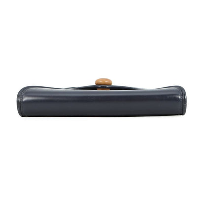 Hermes Shoulder Bag Wood Navy Gold Box Calf