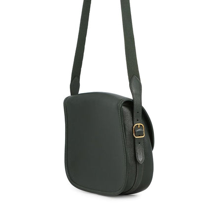 Hermes Shoulder Bag Duffle Green Gold Box Calf