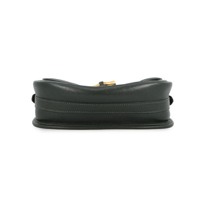 Hermes Shoulder Bag Duffle Green Gold Box Calf