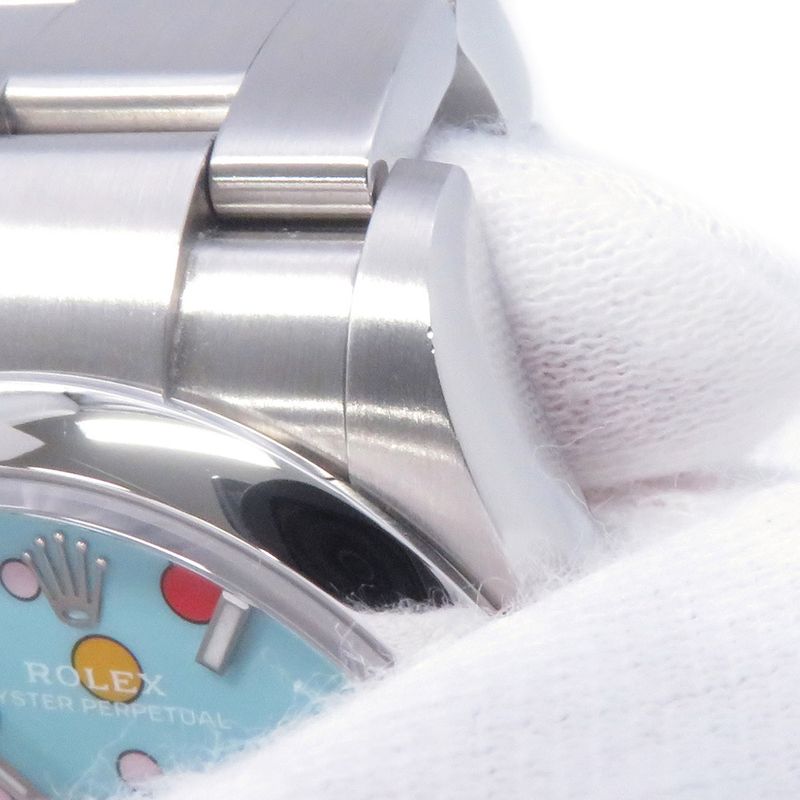 Rolex Oyster Perpetual 36 Watch Turquoise Blue Celebration Dial