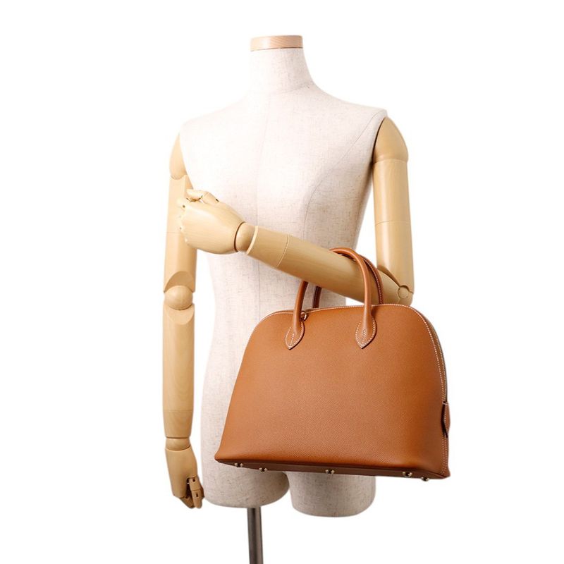 Hermes Handbag Bolide 30 Gold Epsom 2-Way