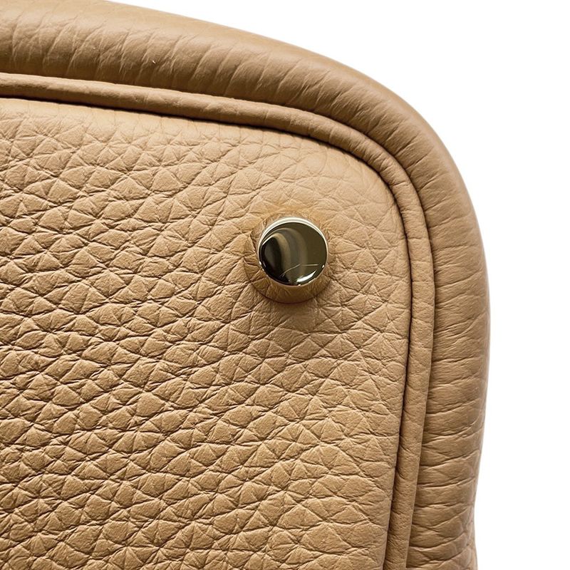 Hermes Handbag Picotin Lock PM Biscuit Gold Taurillon Clemence