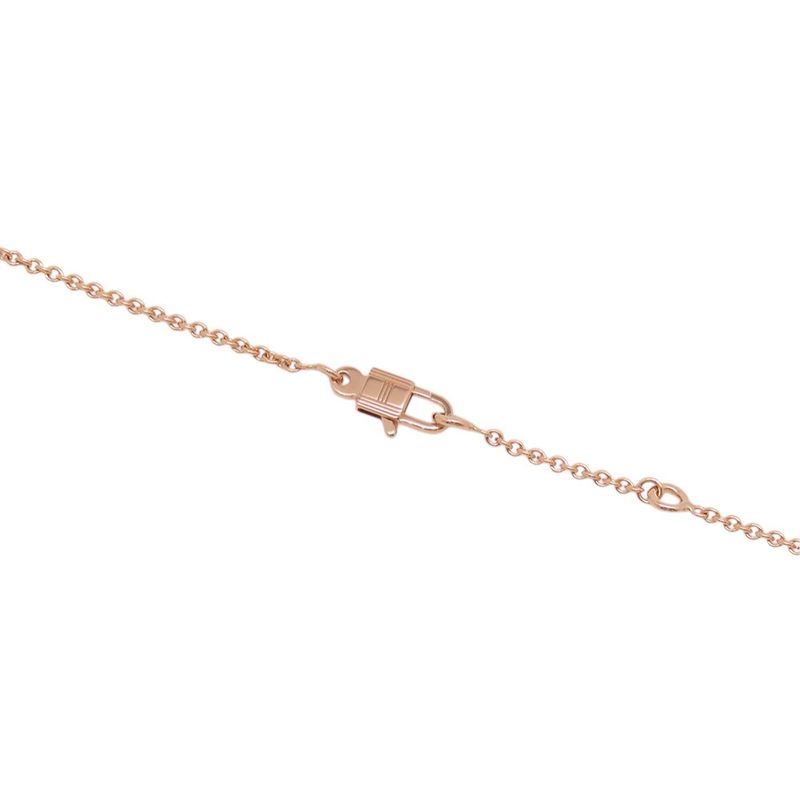 Hermes Necklace Amulet Constance Pendant Diamond Total 18k Pink Gold