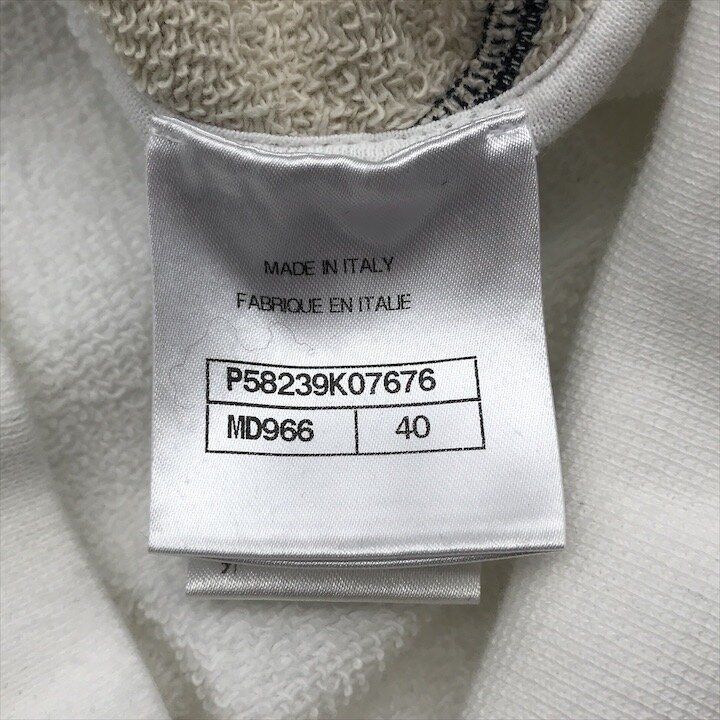 Chanel CC Logo Sweatshirt Tre Long Sleeve White Cotton 40