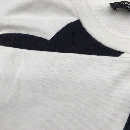 Chanel CC Logo Sweatshirt Tre Long Sleeve White Cotton 40
