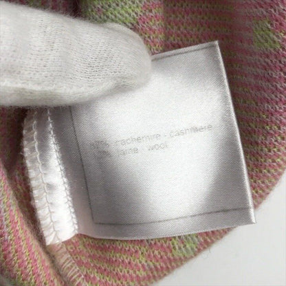 Chanel Quality All Over Pattern Cashmere Top Long Sleeve Knit Lightweight