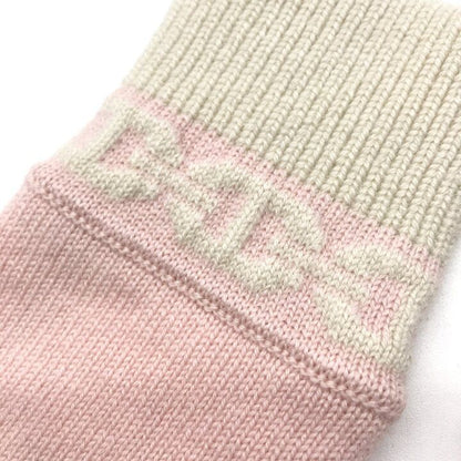 Hermes Heaven Chaine D'ancre Cashmere Gloves L Pink