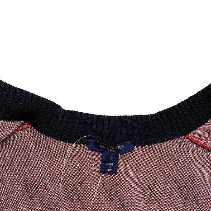 Louis Vuitton Jacket S Fws Red Black White Long Sleeve Spring Autumn
