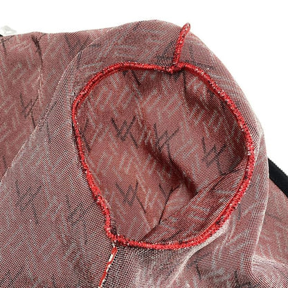 Louis Vuitton Jacket S Fws Red Black White Long Sleeve Spring Autumn