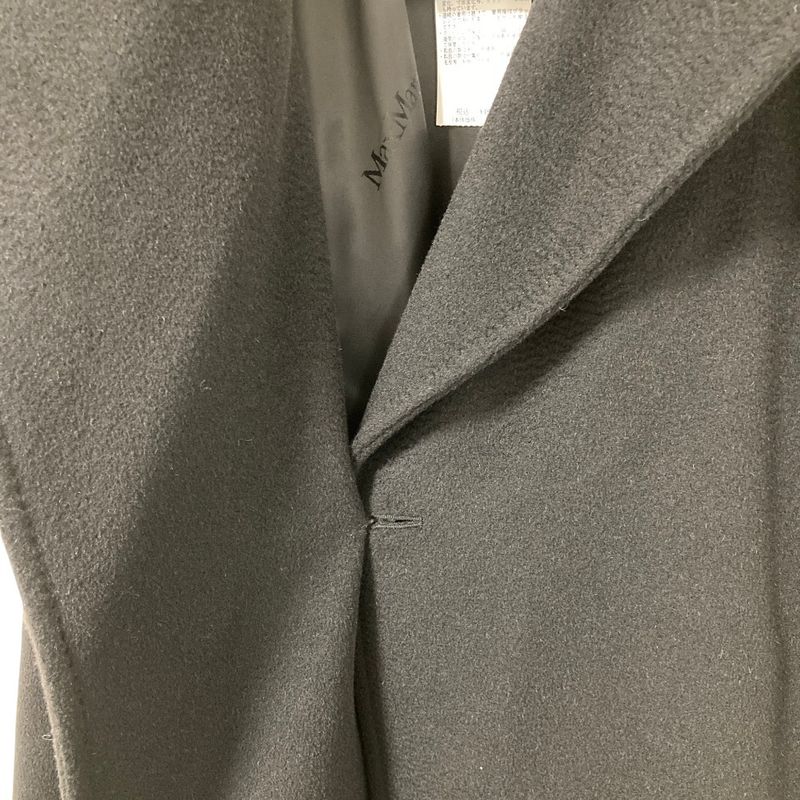 Max Mara Manuela Icon Coat 100% Camel Belted 40 Black