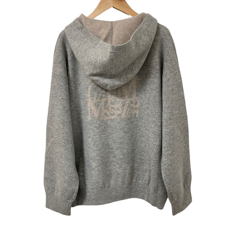 Max Mara S Kurt Wool Cashmere Hoodie Zip Up M Gray