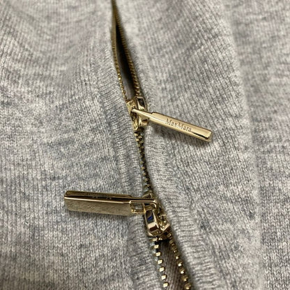 Max Mara S Kurt Wool Cashmere Hoodie Zip Up M Gray