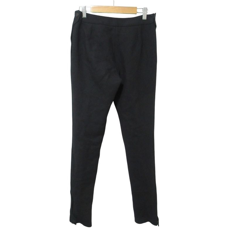 Chanel Wool Slim Pants 36 Black