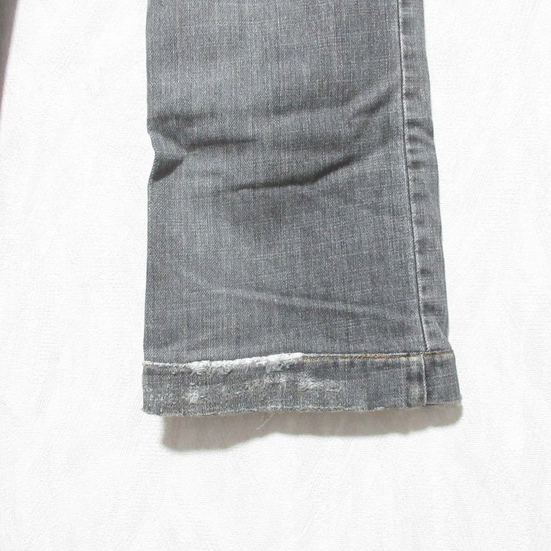 Dolce & Gabbana Painted Crushed Jeans Denim Pants 44 Gray