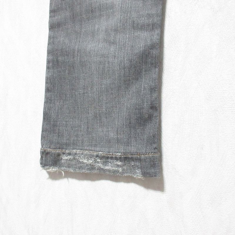 Dolce & Gabbana Painted Crushed Jeans Denim Pants 44 Gray