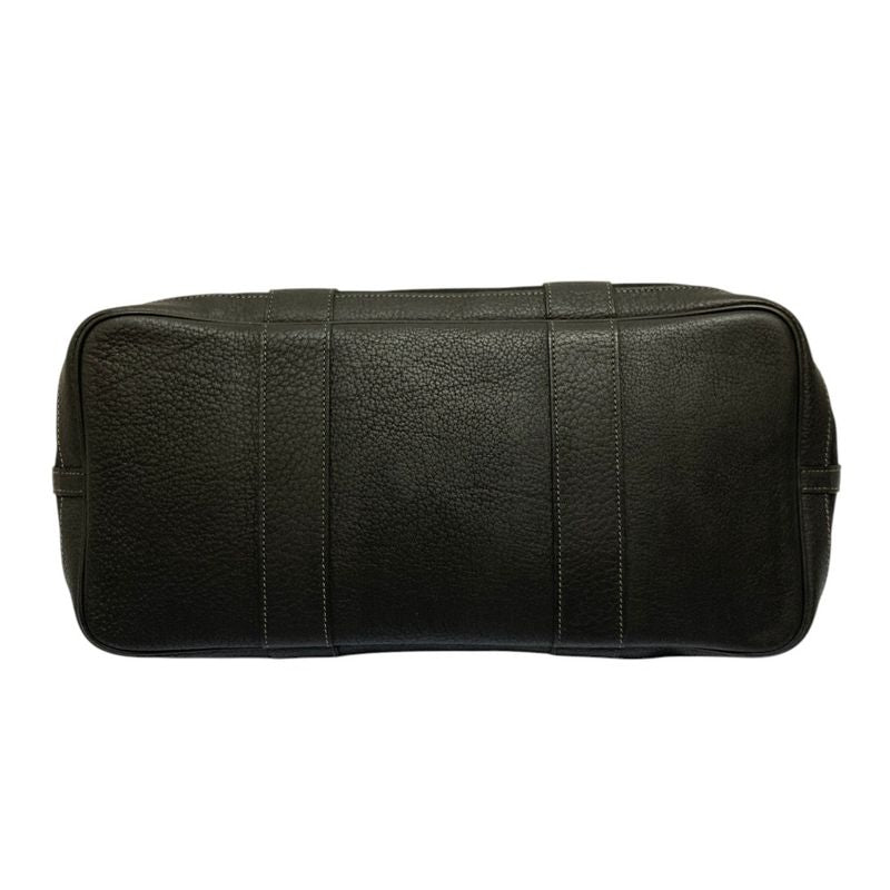 Hermes Garden Party PM Canvas Leather Tote Black