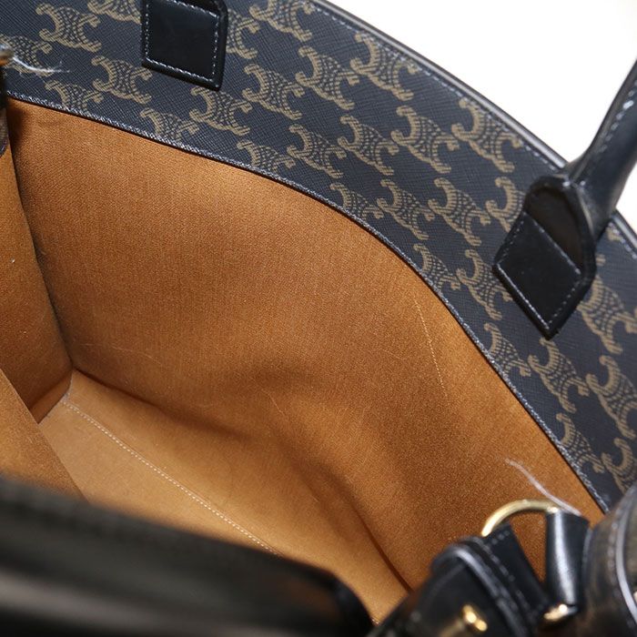 Celine Vertical Cabas Triomphe Canvas Tote