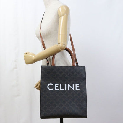 Celine Vertical Cabas Small Triomphe Canvas Tote