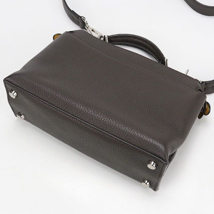 Fendi Mini Essential Peekaboo Handbag Leather