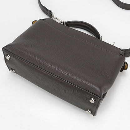 Fendi Mini Essential Peekaboo Handbag Leather