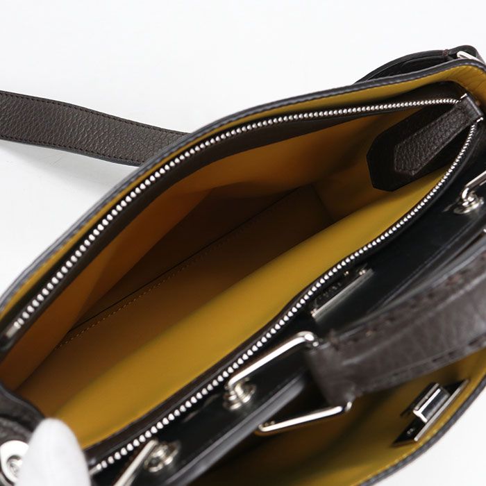 Fendi Mini Essential Peekaboo Handbag Leather