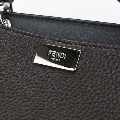 Fendi Mini Essential Peekaboo Handbag Leather