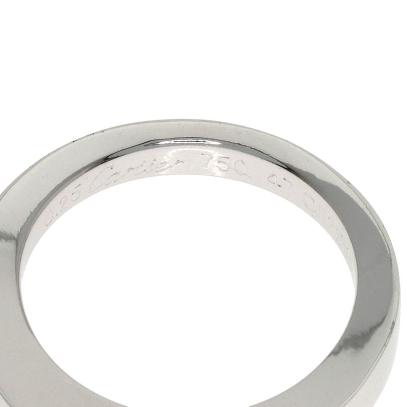 Cartier Date with Diamond 47 Ring 18k White Gold