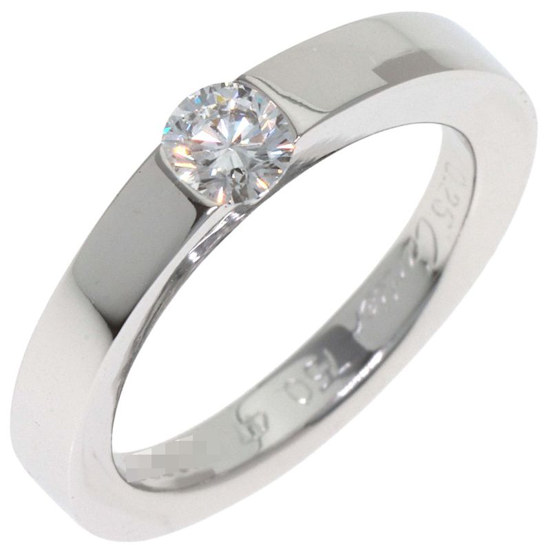 Cartier Date with Diamond 47 Ring 18k White Gold