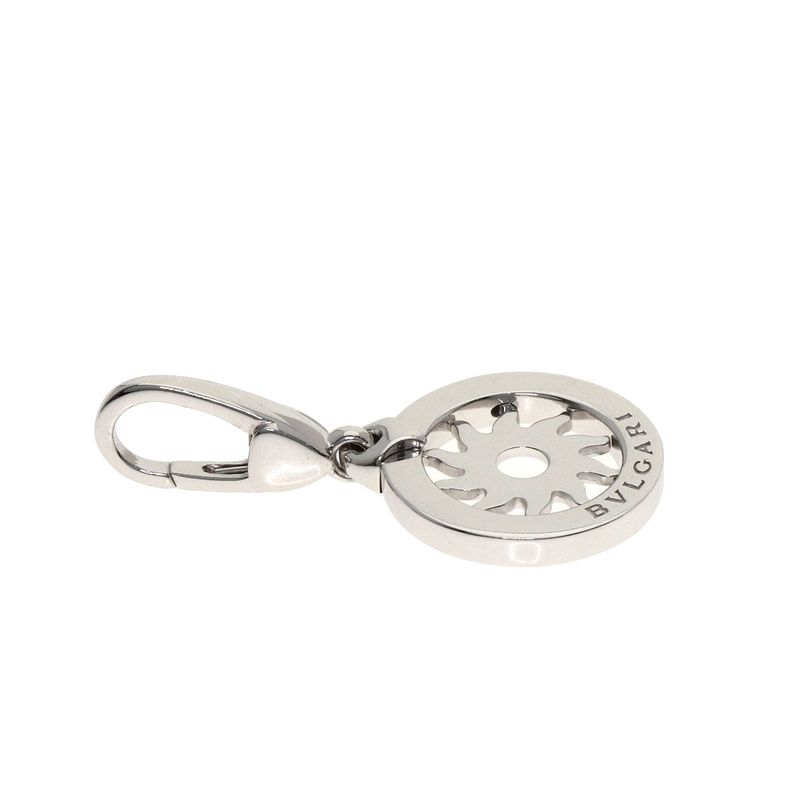 Bvlgari Tondo Charm Pendant Top 18k White Gold