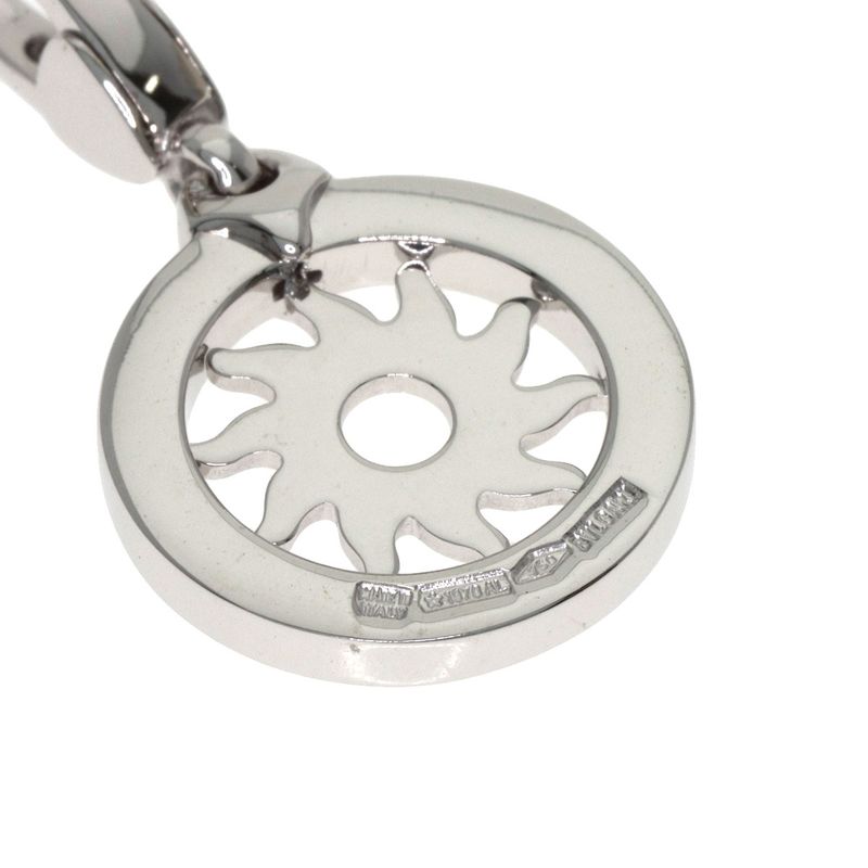 Bvlgari Tondo Charm Pendant Top 18k White Gold