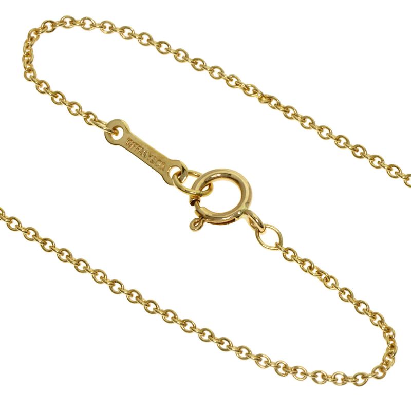 Tiffany & Co Open Heart Necklace 18k Yellow Gold