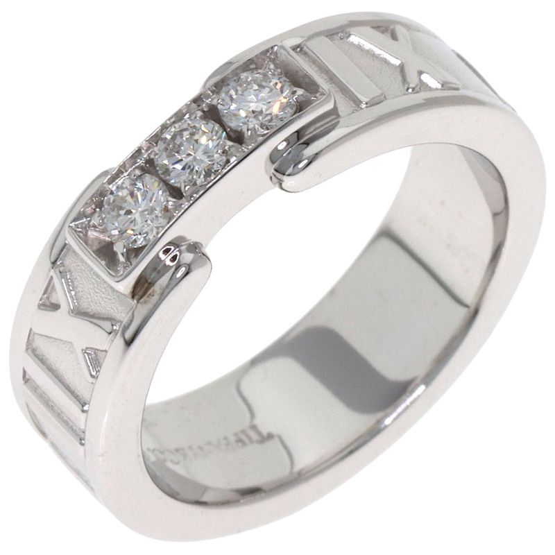 Tiffany & Co Atlas Diamond Ring 18k White Gold