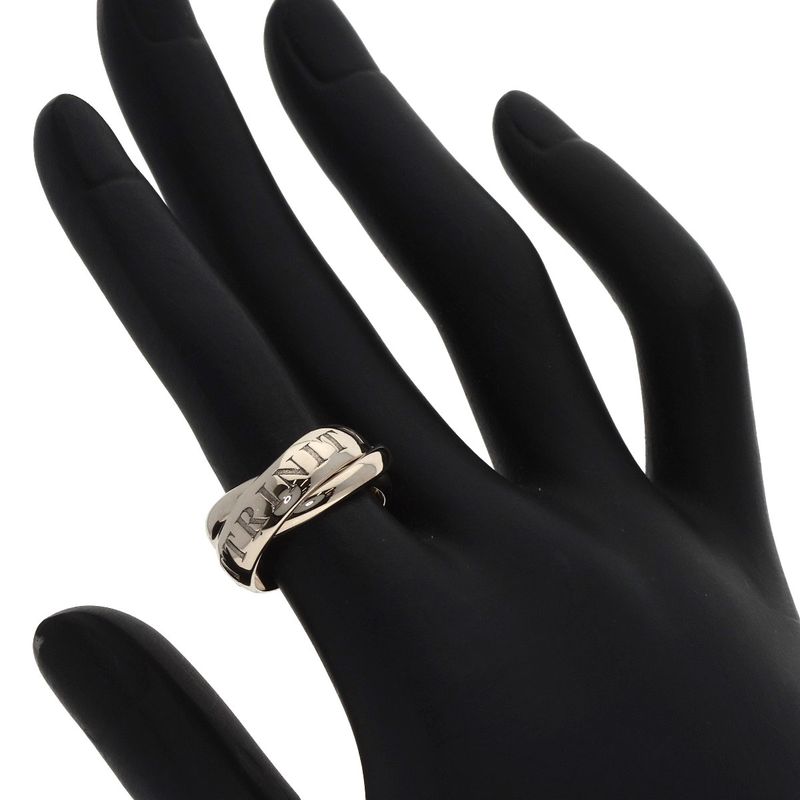 Cartier Trinity Christmas Limited 49 Ring 18k White Gold