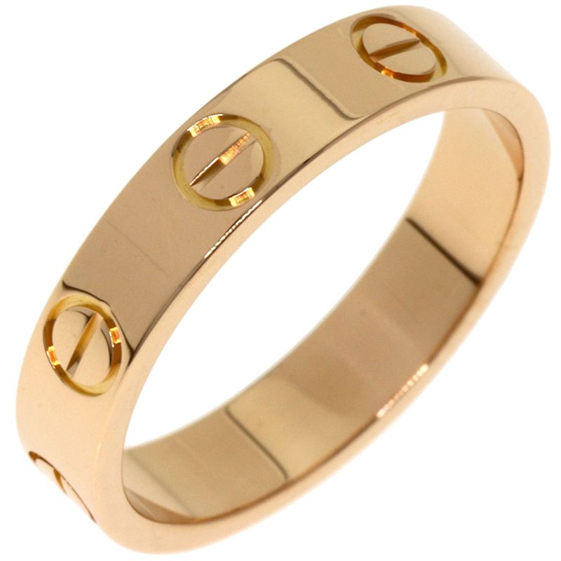 Cartier Mini Love Ring 48 18k Pink Gold