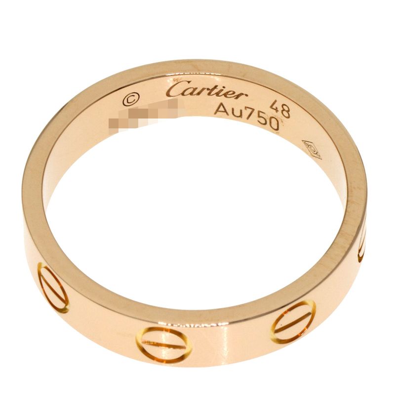 Cartier Mini Love Ring 48 18k Pink Gold