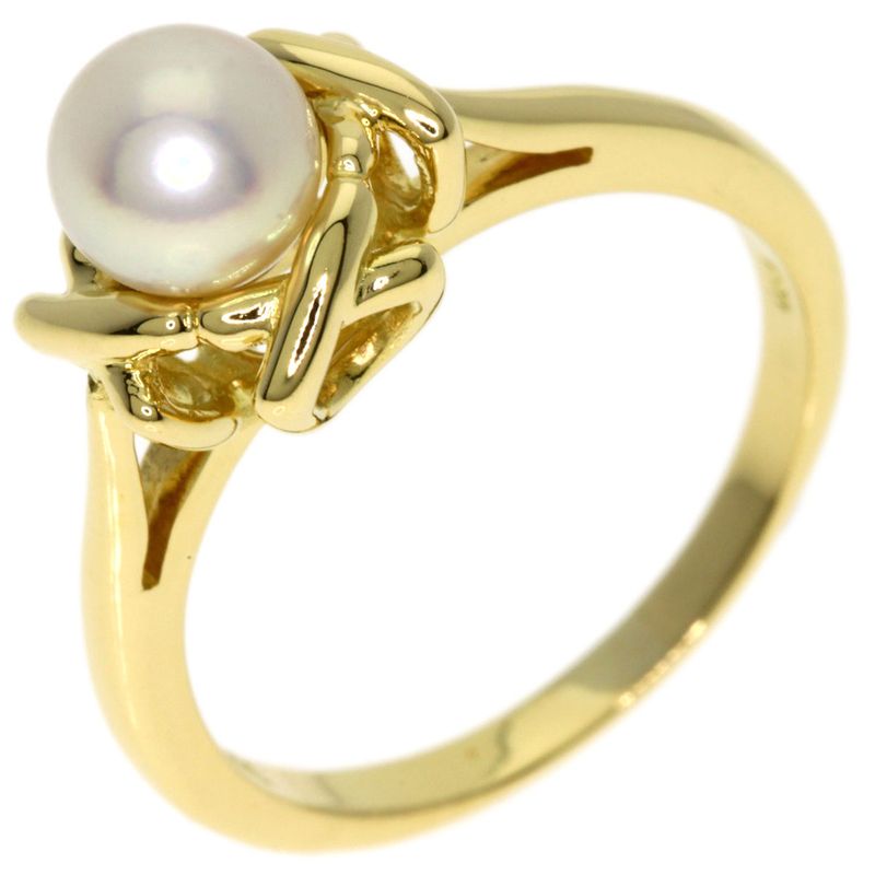 Tiffany & Co Pearl Ring 18k Yellow Gold