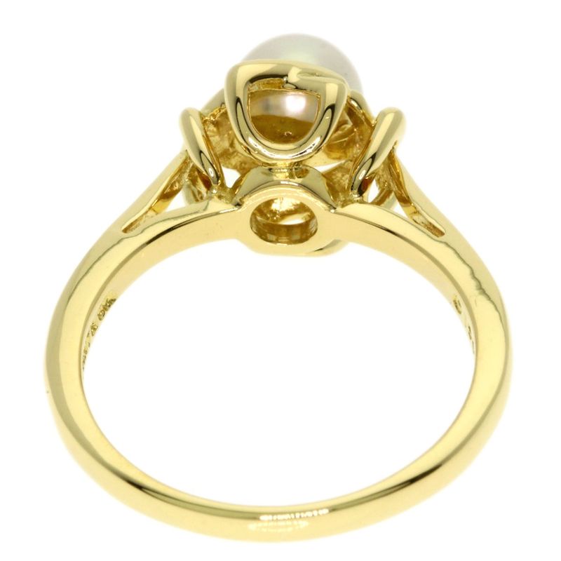 Tiffany & Co Pearl Ring 18k Yellow Gold