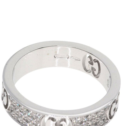 Gucci Icon Full Diamond Ring 18k White Gold