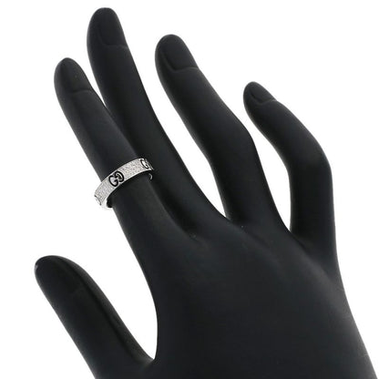 Gucci Icon Full Diamond Ring 18k White Gold