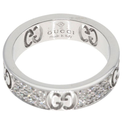 Gucci Icon Full Diamond Ring 18k White Gold