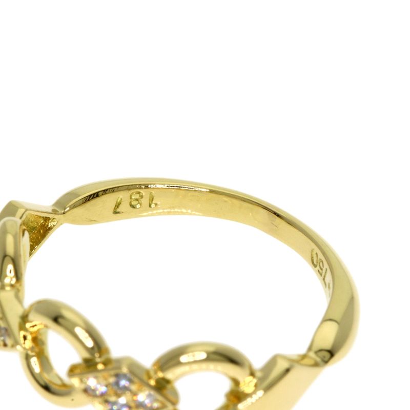 Dior Diamond Ring 18k Yellow Gold