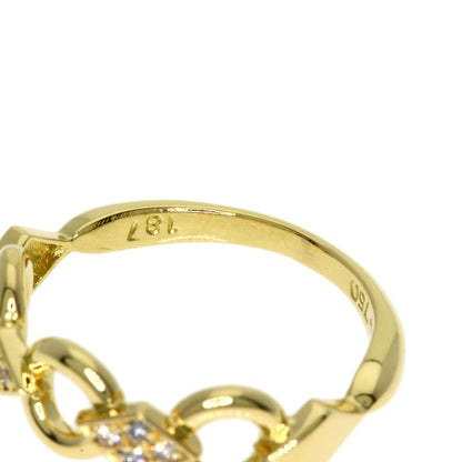 Dior Diamond Ring 18k Yellow Gold